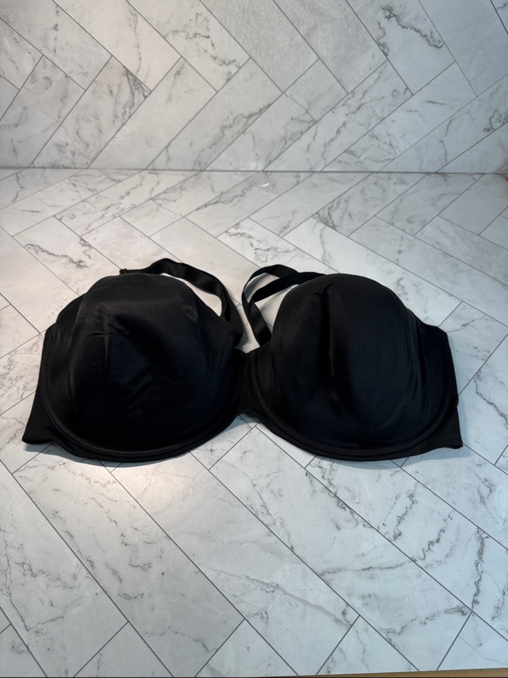NWOT Cacique Lane Bryant Womens Bra Black Multiway Strapless UNDERWIRE 42J